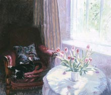 Monty on the Red Chair